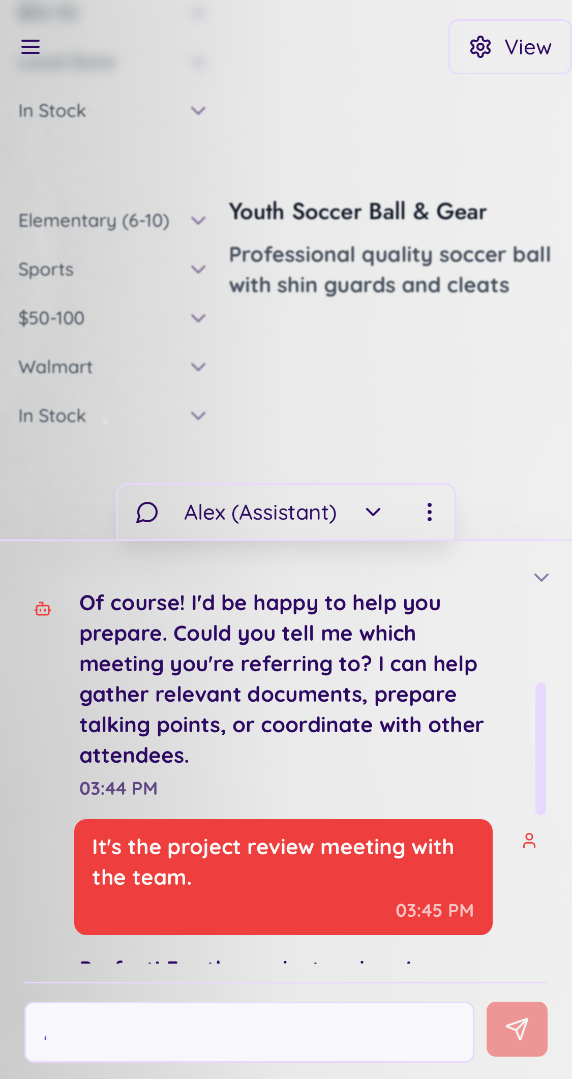 Executive assistant features